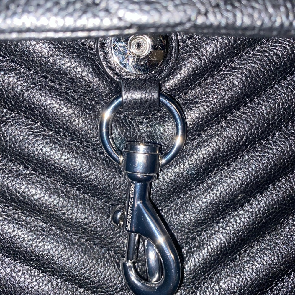 Rebecca Minkoff black leather quilted bag - Picture 6 of 15